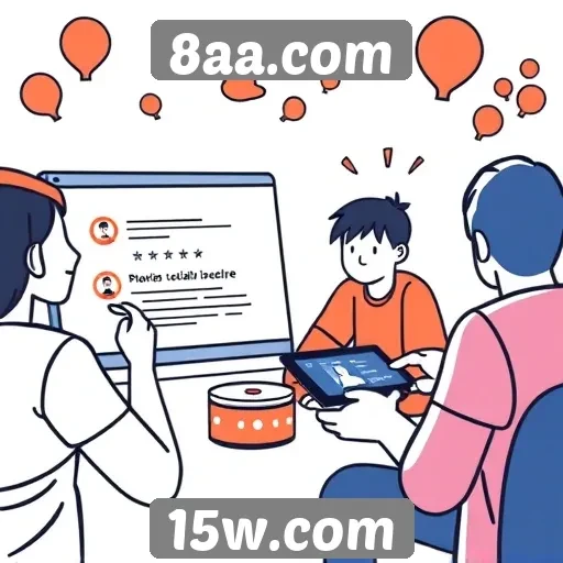 Recursos de interação social no site de jogos 8aa.com